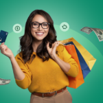 Mujer comprando en Black Friday