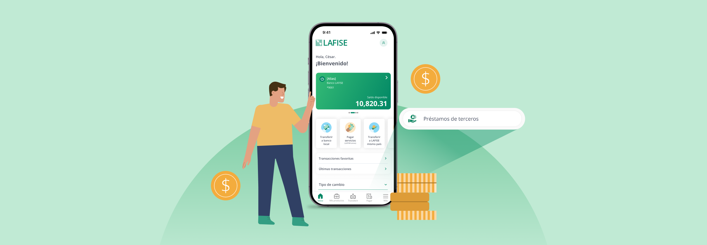 Paga el préstamos de un tercero de forma ágil desde Bancanet