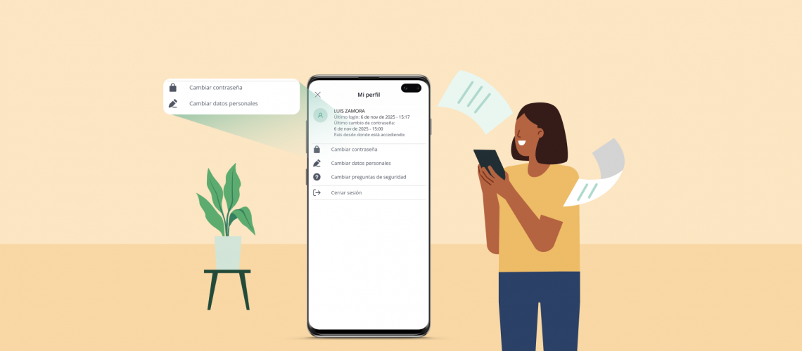 Actualiza tus datos con Bancanet